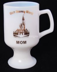 Walt Disney World MOM Milk Glass Souvenier Mug